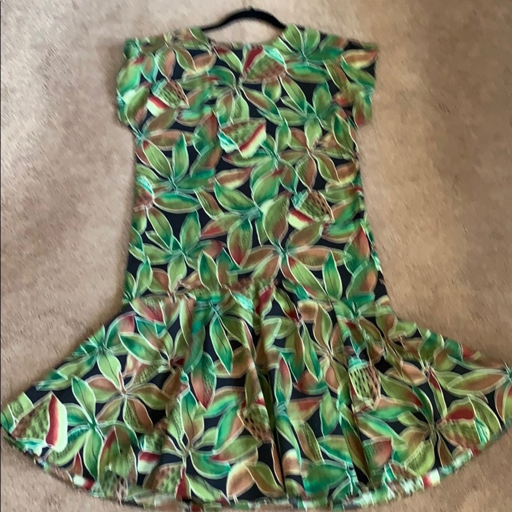 Vintage Hilo Hattie leaf print dress